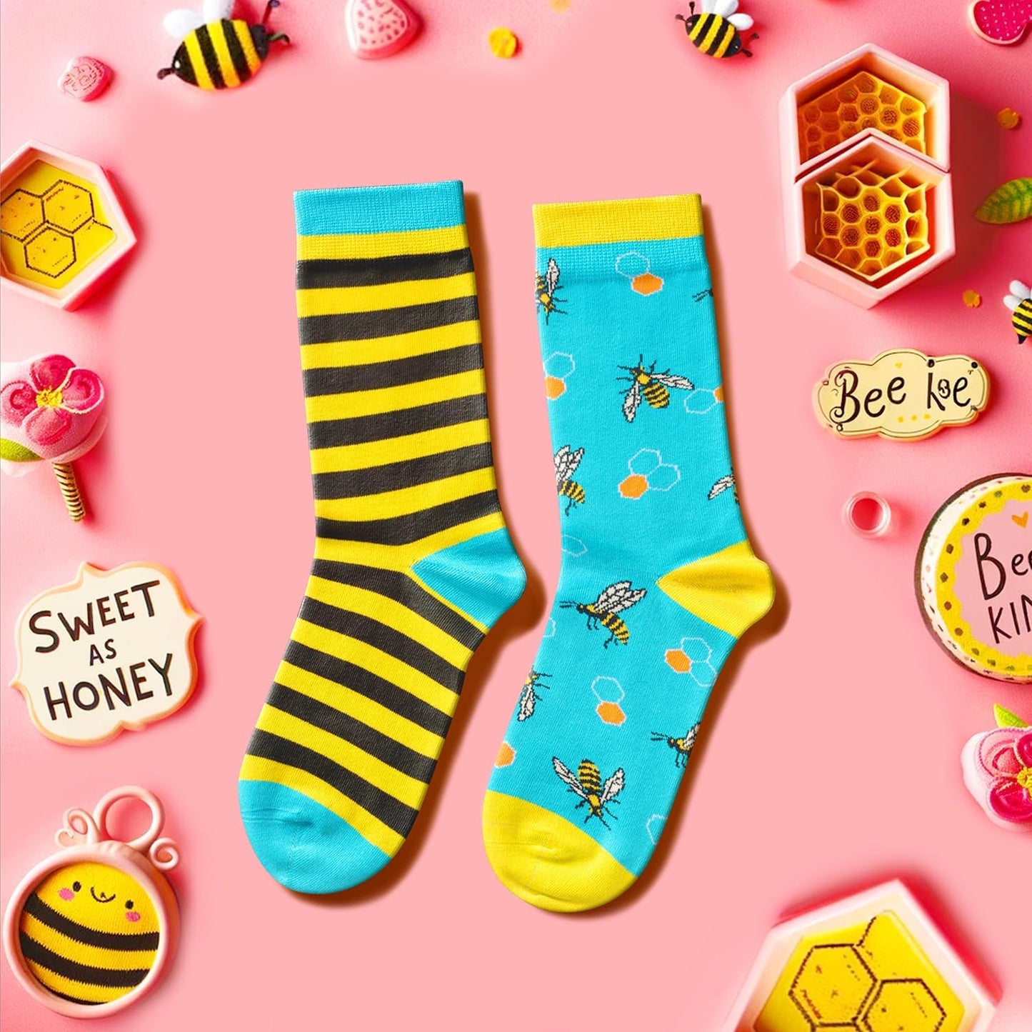 Socks with a vibrant pattern that bring forth your inner essence for women and adolescent girls.