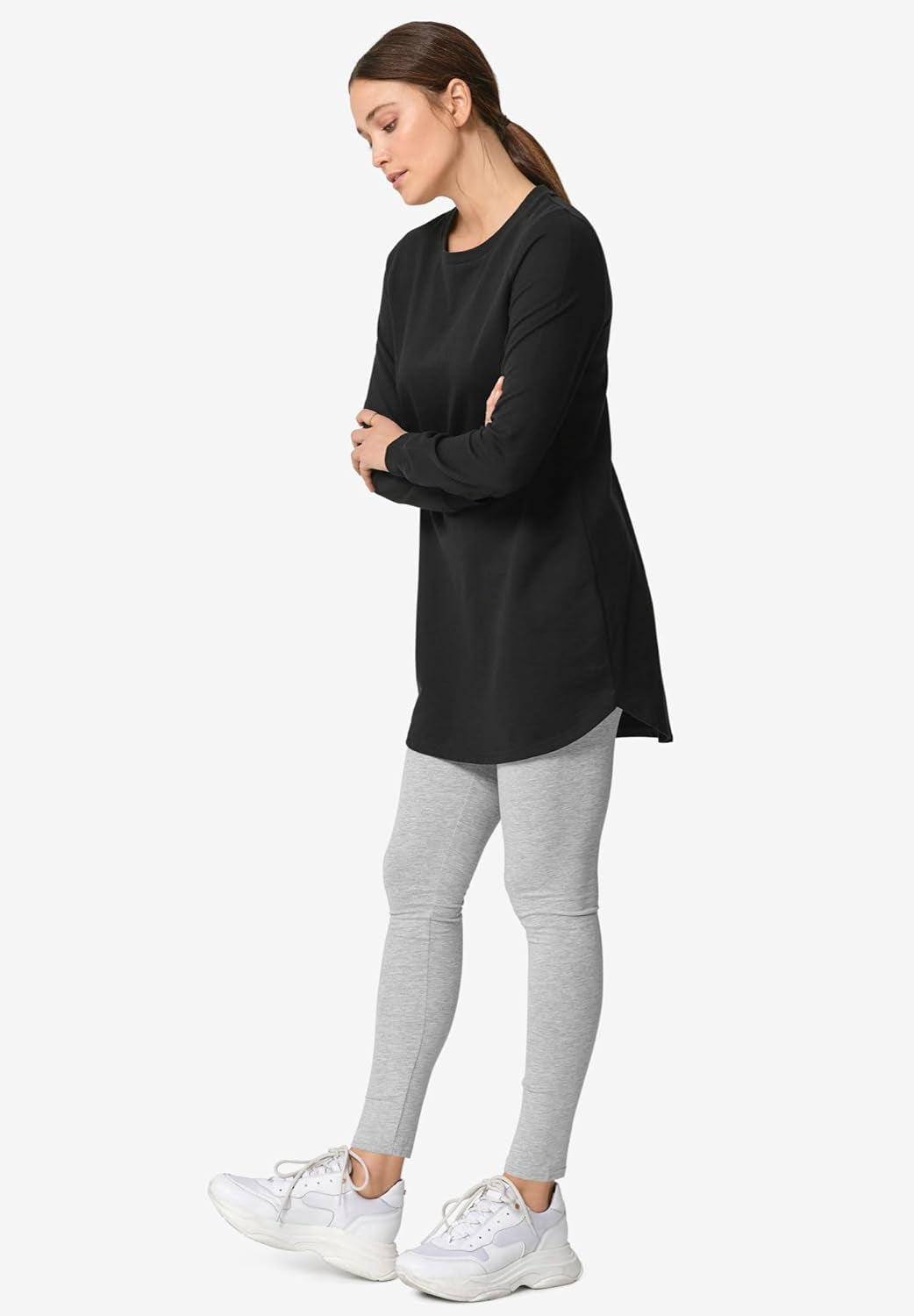 Plus size leggings for teen and women to accentuate your figure. Product Details: Animal Heather, 6X plus size.