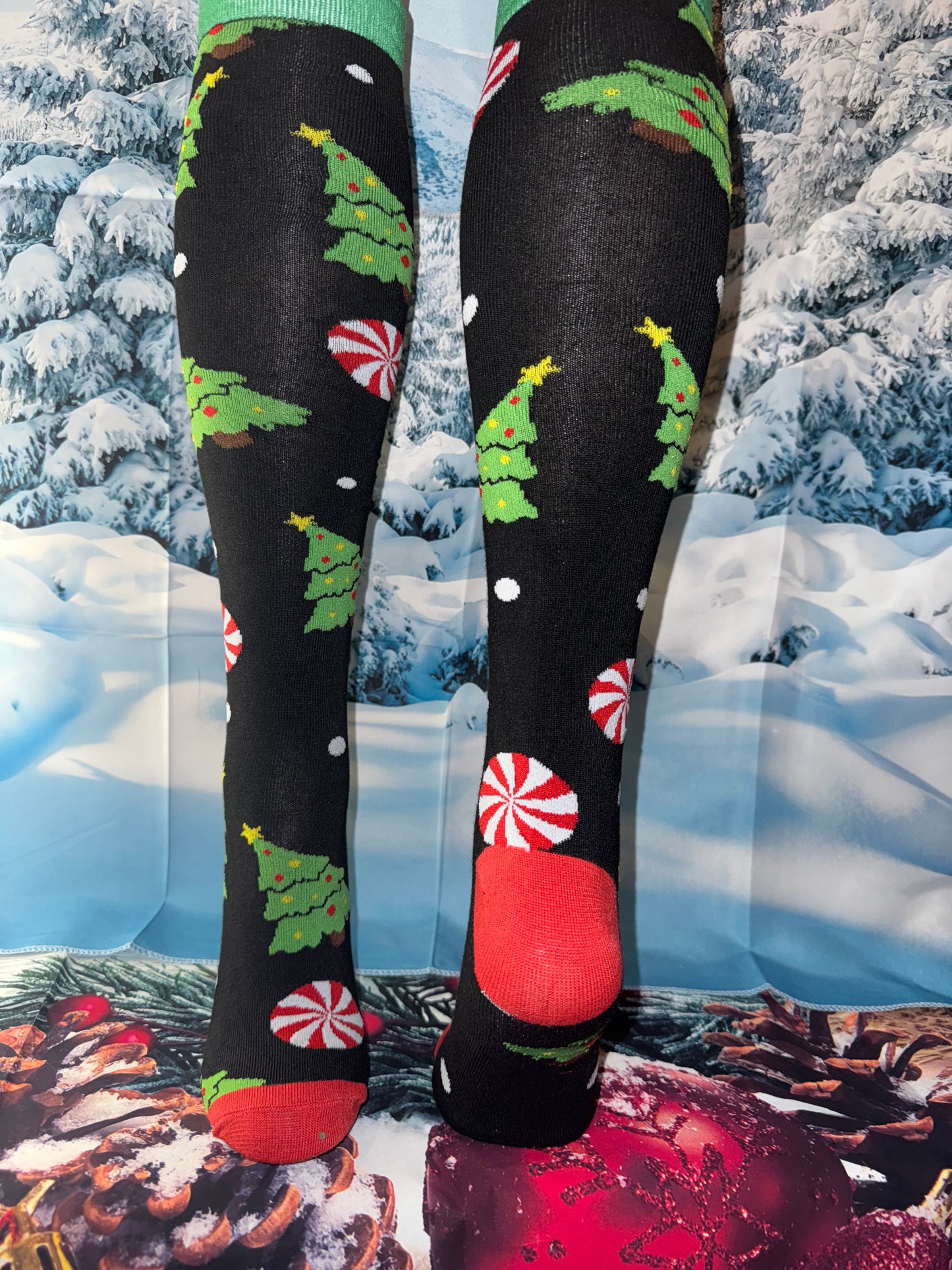 Cozy Christmas Socks – Unisex Long Knit Stockings with Holiday Patterns