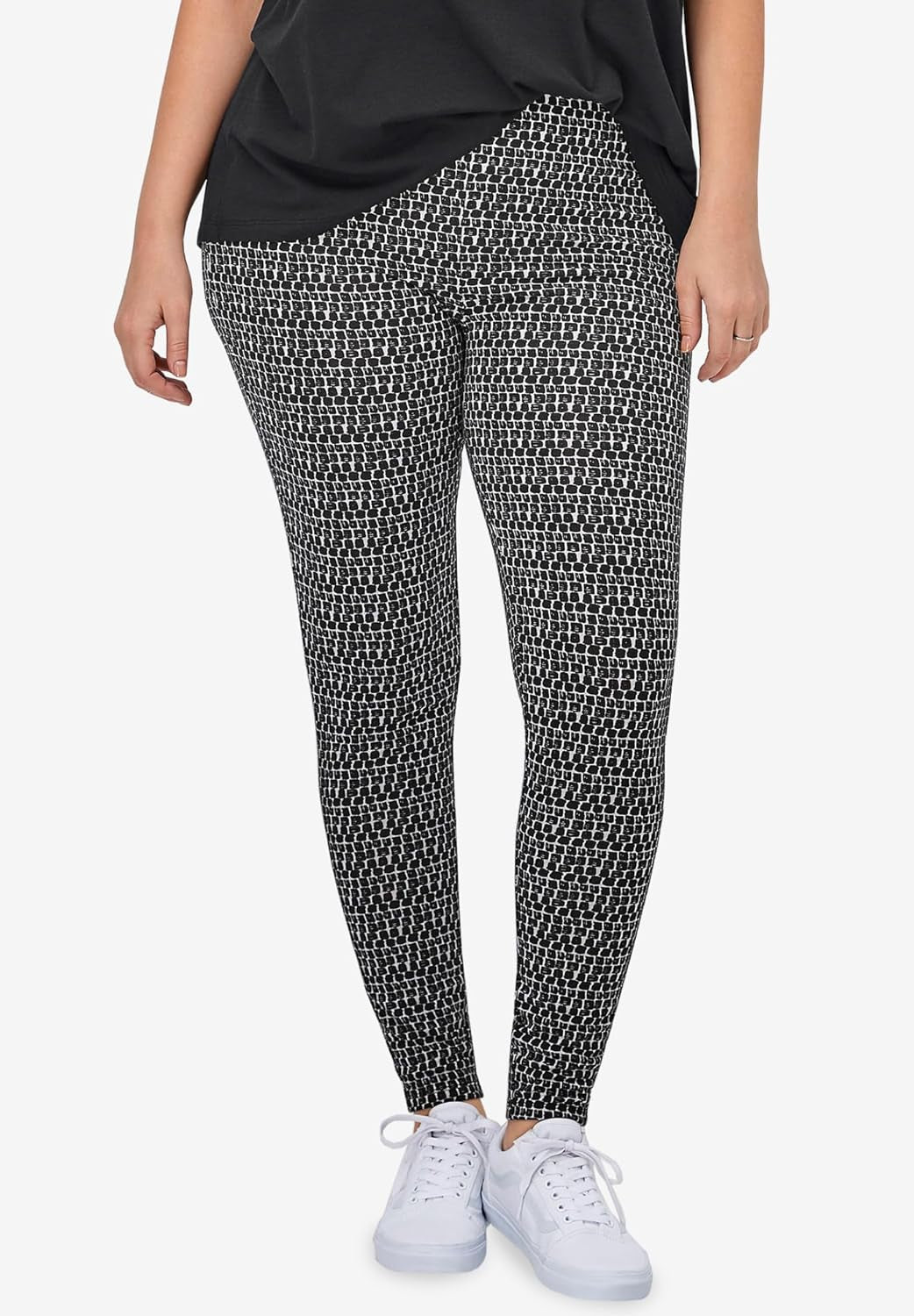 Plus size leggings for teen and women to accentuate your figure. Product Details: Animal Heather, 6X plus size.