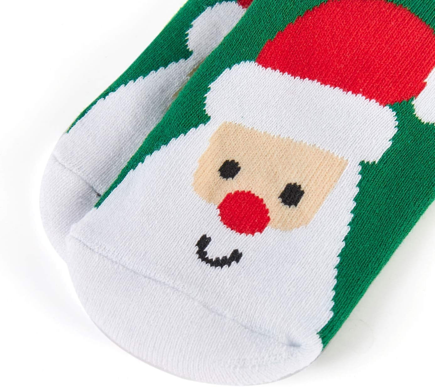 With these six pairs of warm, thick cotton thermal crew socks in sizes 8-10Y, you can cheer up for the holidays. 