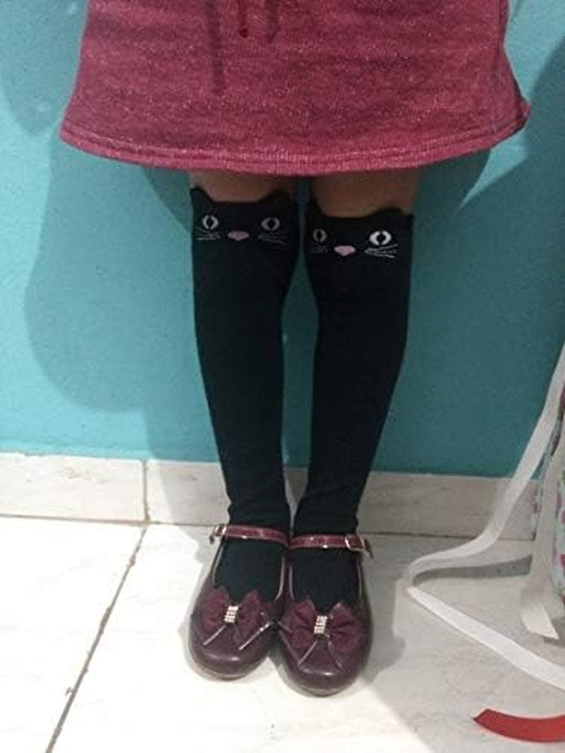 Mid-calf, cute, cotton knee-high socks for girls that provide warm, comfortable support for their legs. Size: 3-12 years, Colours: A variety.