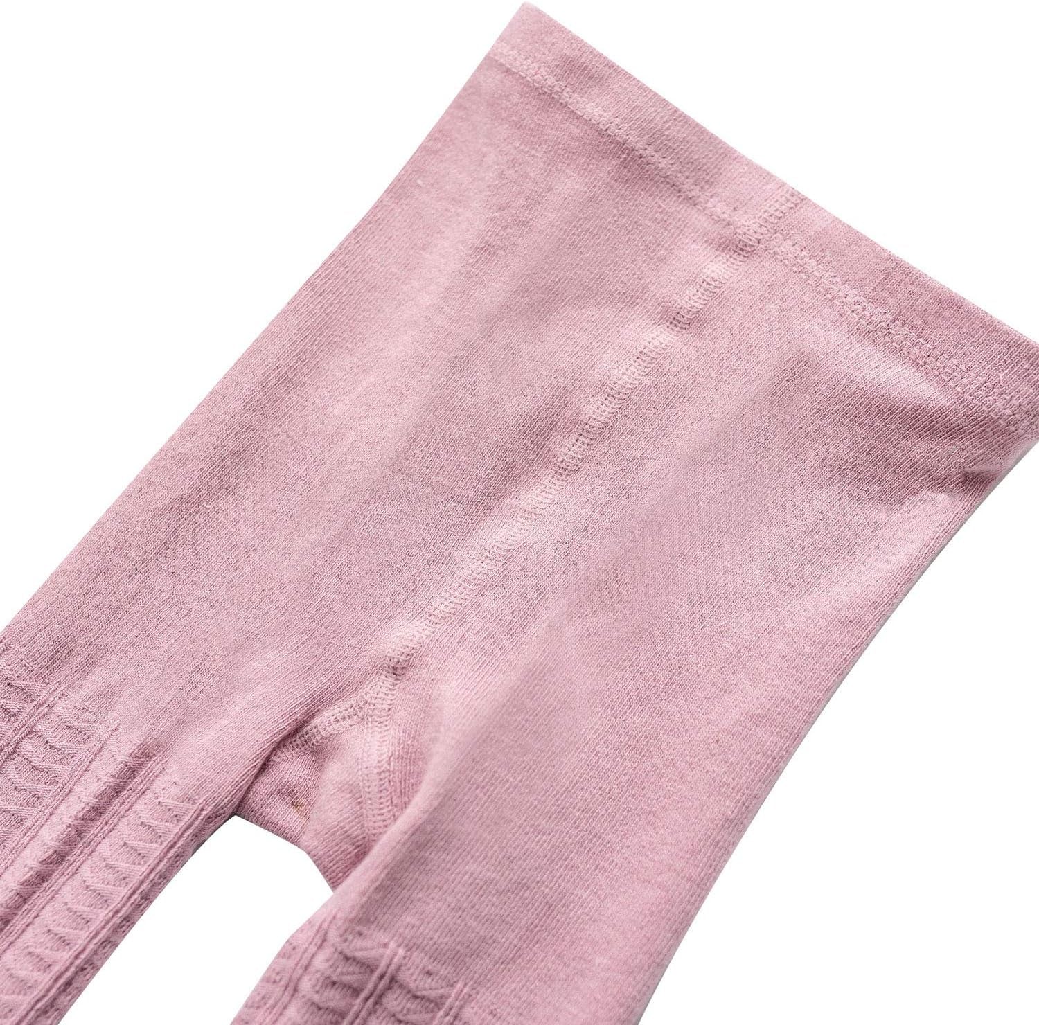 Wear these adorable girls' infant soft seamless warm tights with all of her beautiful outfits. Size: 6-12 months, Color:  F White, Light Grey, Pink With Bow.