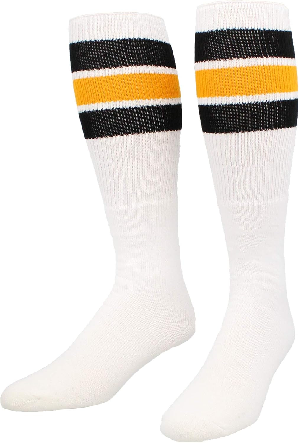 Three-Stripe Retro Tube Socks for Men, Teens, and Women