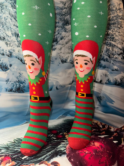 Cozy Christmas Socks – Unisex Long Knit Stockings with Holiday Patterns