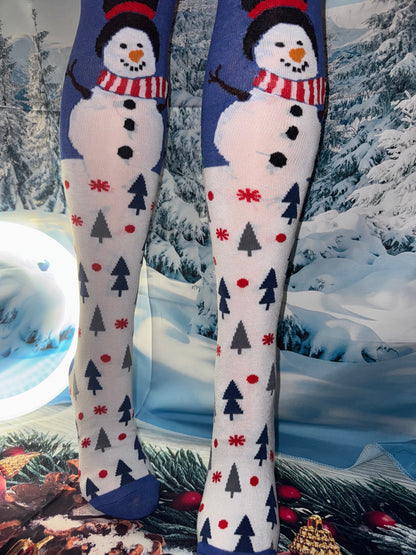 Cozy Christmas Socks – Unisex Long Knit Stockings with Holiday Patterns