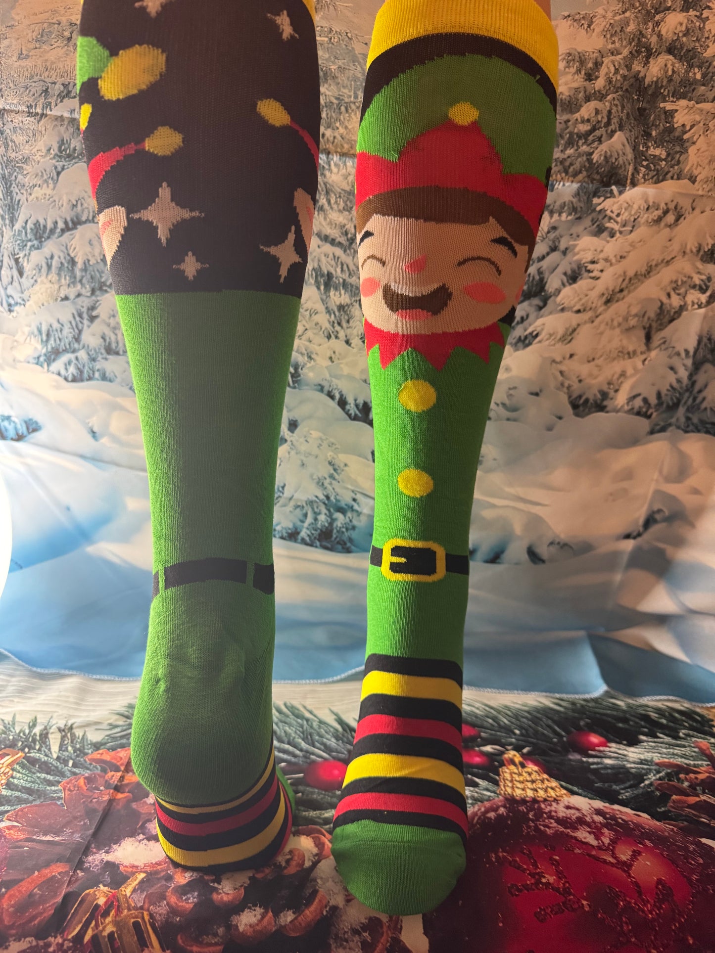 Cozy Christmas Socks – Unisex Long Knit Stockings with Holiday Patterns