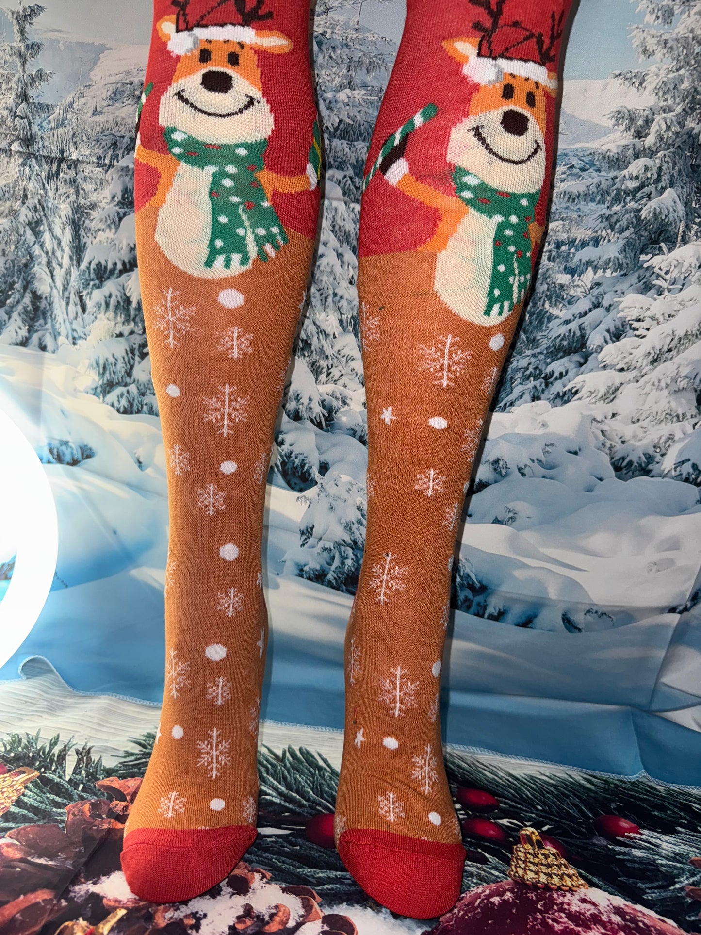 Cozy Christmas Socks – Unisex Long Knit Stockings with Holiday Patterns