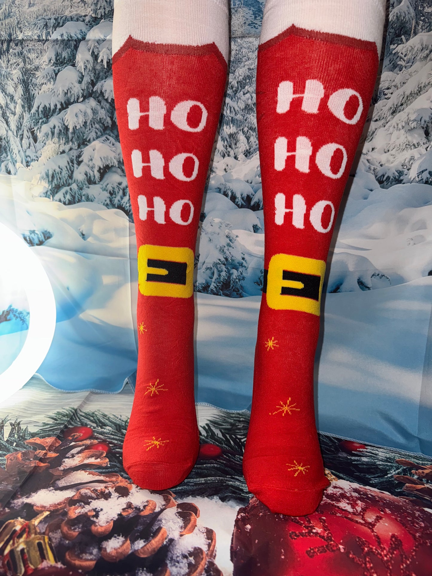 Cozy Christmas Socks – Unisex Long Knit Stockings with Holiday Patterns