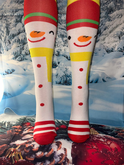 Cozy Christmas Socks – Unisex Long Knit Stockings with Holiday Patterns