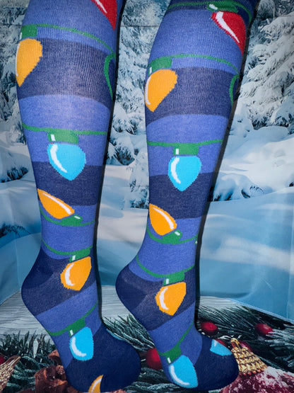 Cozy Christmas Socks – Unisex Long Knit Stockings with Holiday Patterns