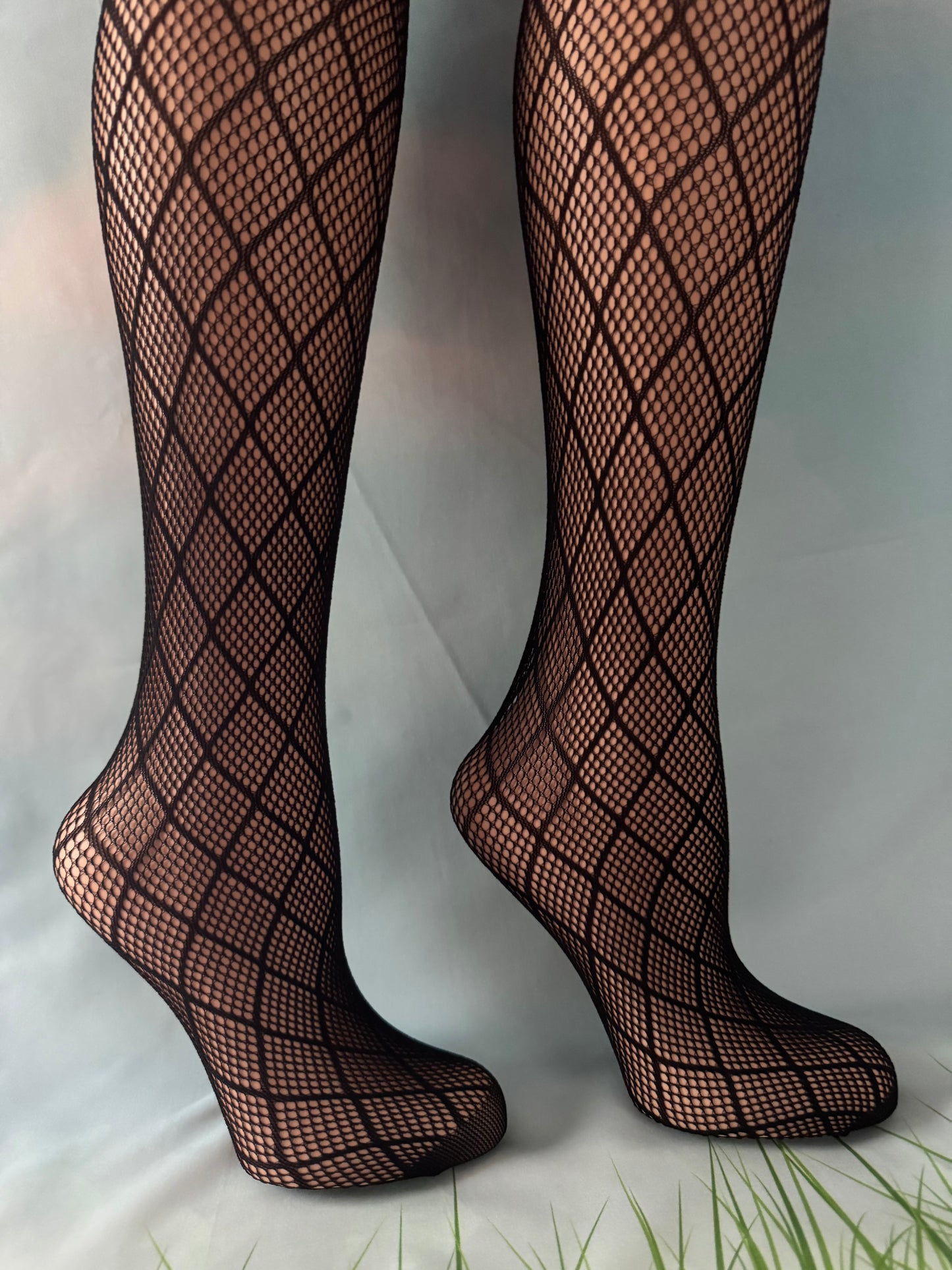 Classic Knee High Socks – Elegant  Mesh Design for Women & Teens