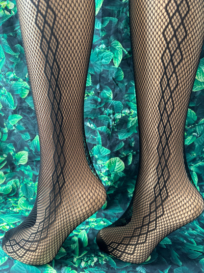 Classic Knee High Socks – Elegant  Mesh Design for Women & Teens