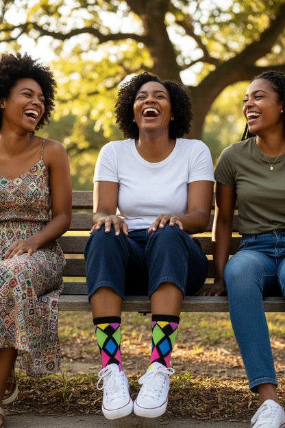 Bloom with style and elegance to your everyday look with our stunning crew socks!