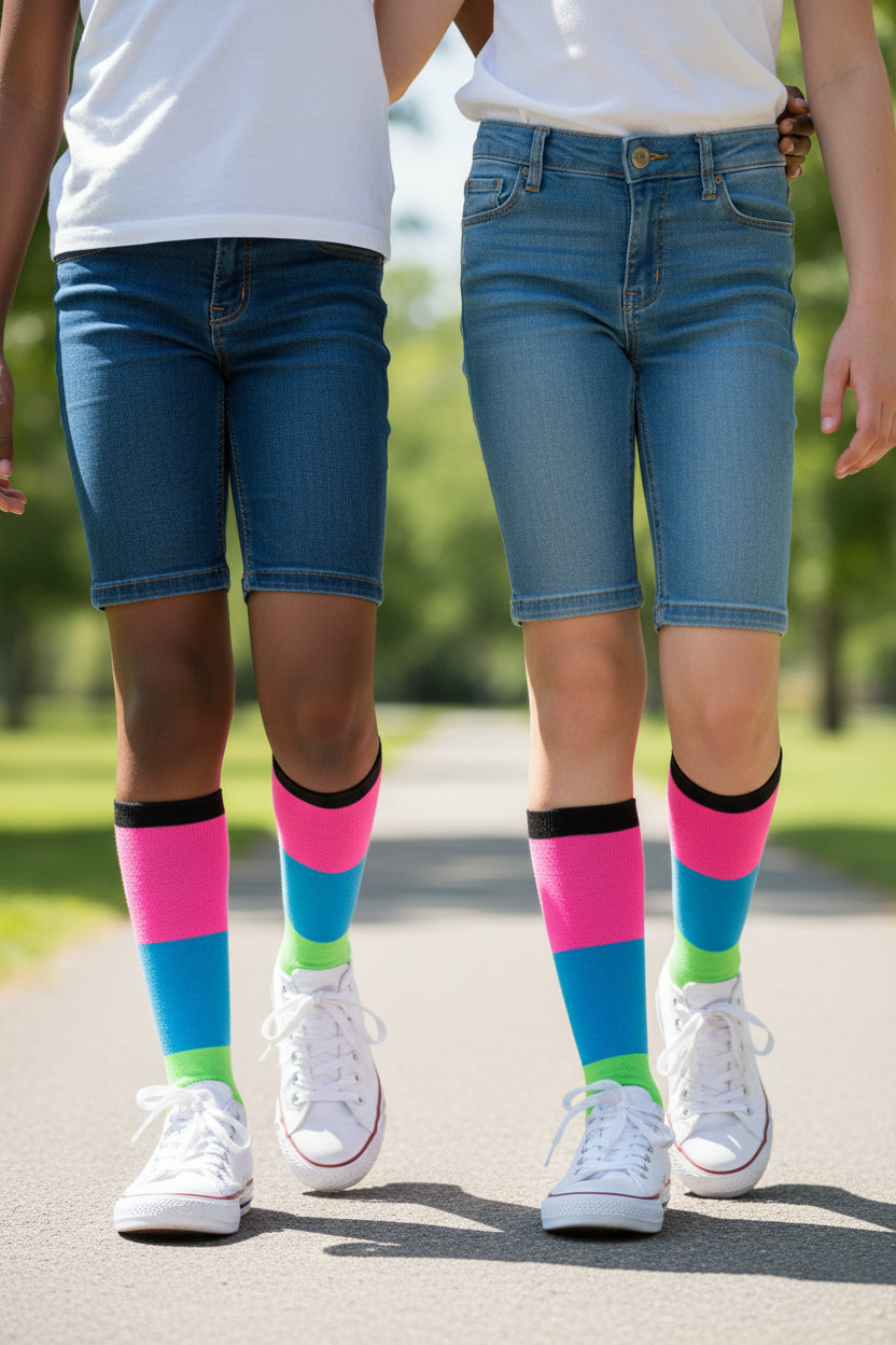 Bloom with style and elegance to your everyday look with our stunning crew socks!