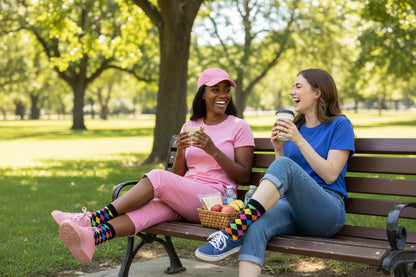 Bloom with style and elegance to your everyday look with our stunning crew socks!