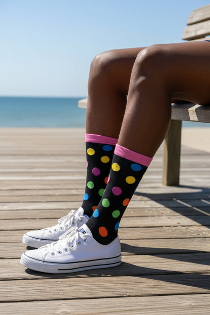 Bloom with style and elegance to your everyday look with our stunning crew socks!