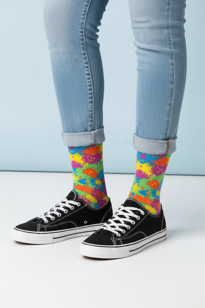 Bloom with style and elegance to your everyday look with our stunning crew socks!