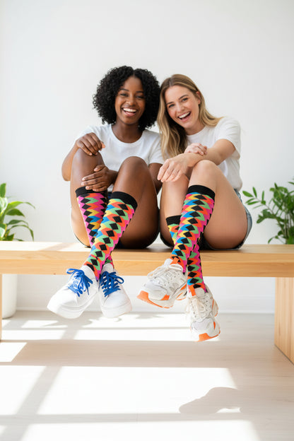 Bloom with style and elegance to your everyday look with our stunning crew socks!