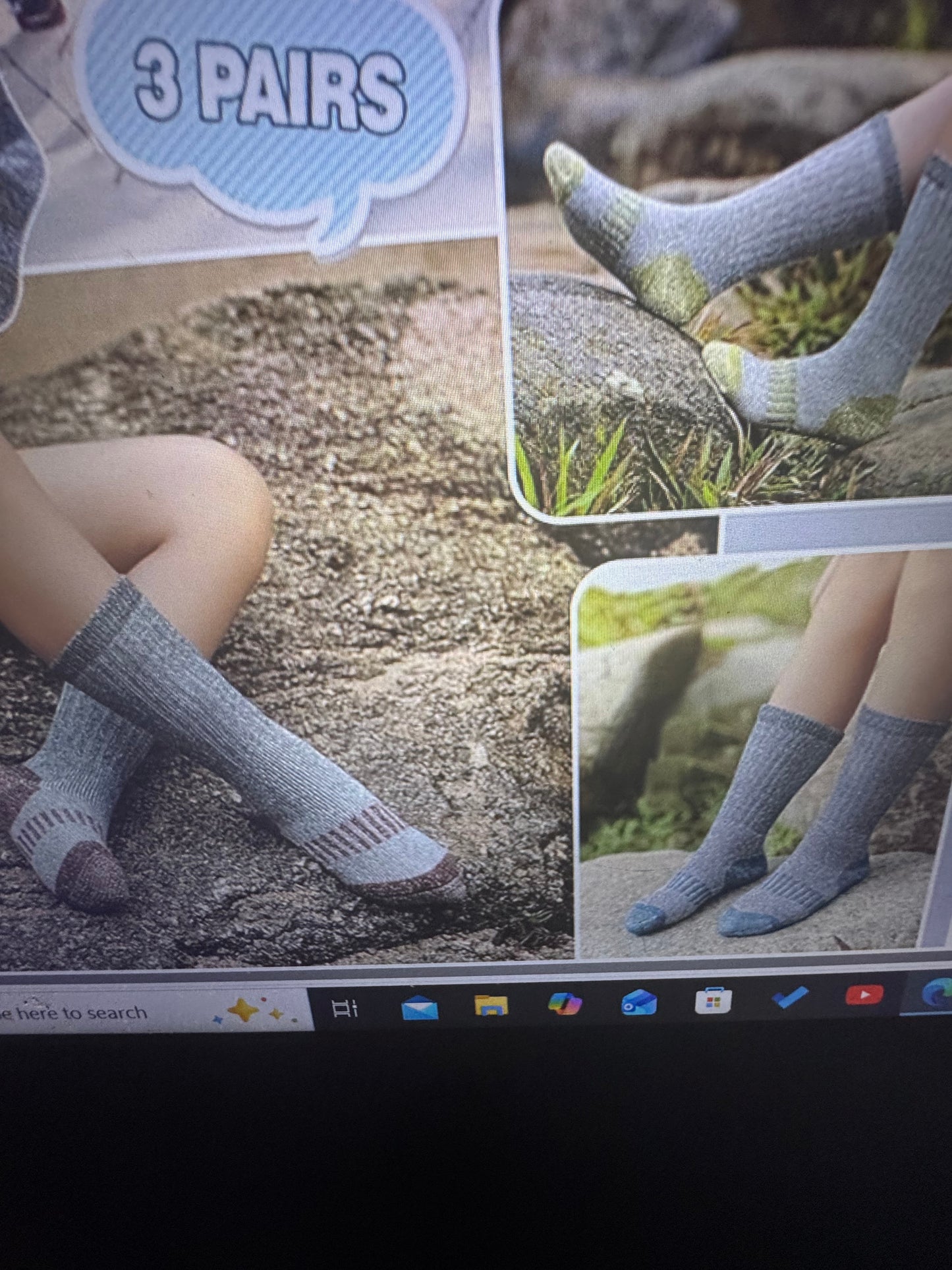 3-Pack Kids’ Wool Winter Socks for Boys & Girls – Cozy, Durable, Multi-Color Foot Area – Available in Ages 1–3 and 4–7.