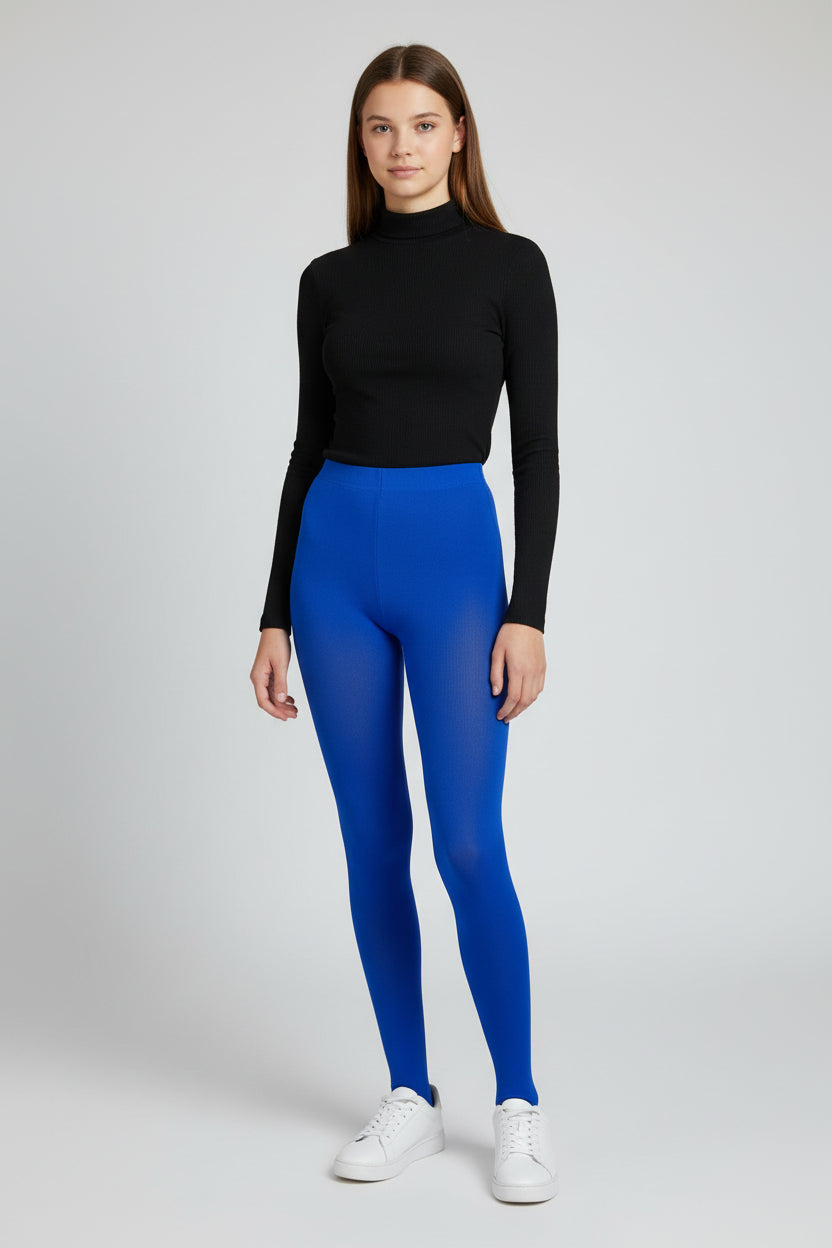 Teen Girls' Pure Colorful Sheer Polyester Tights – Lightweight Elegance & Smooth Finish. #MosleyHosierySock.com