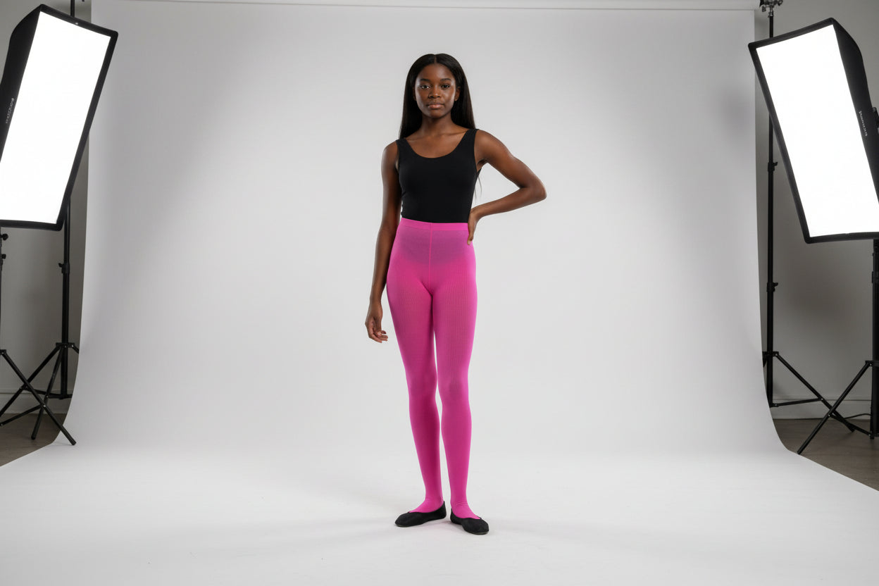 Teen Girls' Pure Colorful Sheer Polyester Tights – Lightweight Elegance & Smooth Finish. #MosleyHosierySock.com