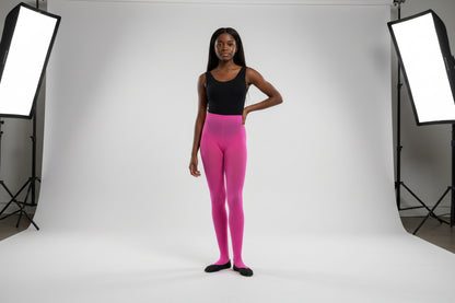 Teen Girls' Pure Colorful Sheer Polyester Tights – Lightweight Elegance & Smooth Finish. #MosleyHosierySock.com