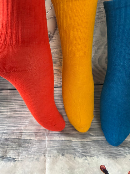 3Pack-Mosley Hosiery  Boys and Girls’ Colorful Comfort Socks, Ages 1–8y.