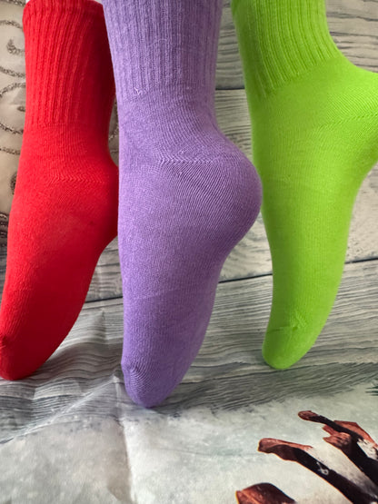 3Pack-Mosley Hosiery  Boys and Girls’ Colorful Comfort Socks, Ages 1–8y.