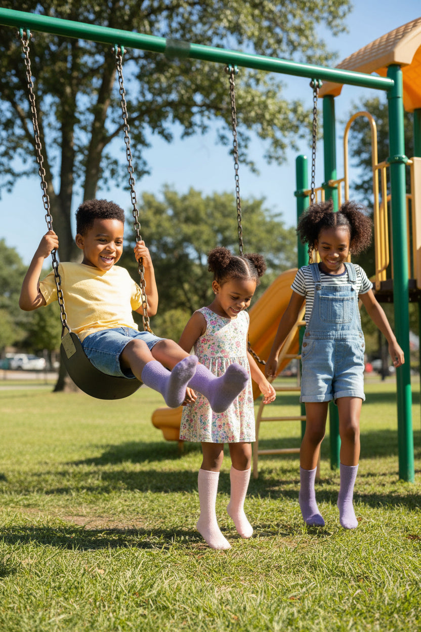 3-Pack Whether they're off to school or spending time with friends, these crew socks offer the ideal blend of comfort, durability, and a playful style in one great pair.– Available in Ages 1–3 and 4–7.