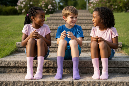 3-Pack Whether they're off to school or spending time with friends, these crew socks offer the ideal blend of comfort, durability, and a playful style in one great pair.– Available in Ages 1–3 and 4–7.