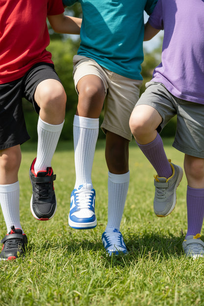 3-Pack Whether they're off to school or spending time with friends, these crew socks offer the ideal blend of comfort, durability, and a playful style in one great pair.– Available in Ages 1–3 and 4–7.
