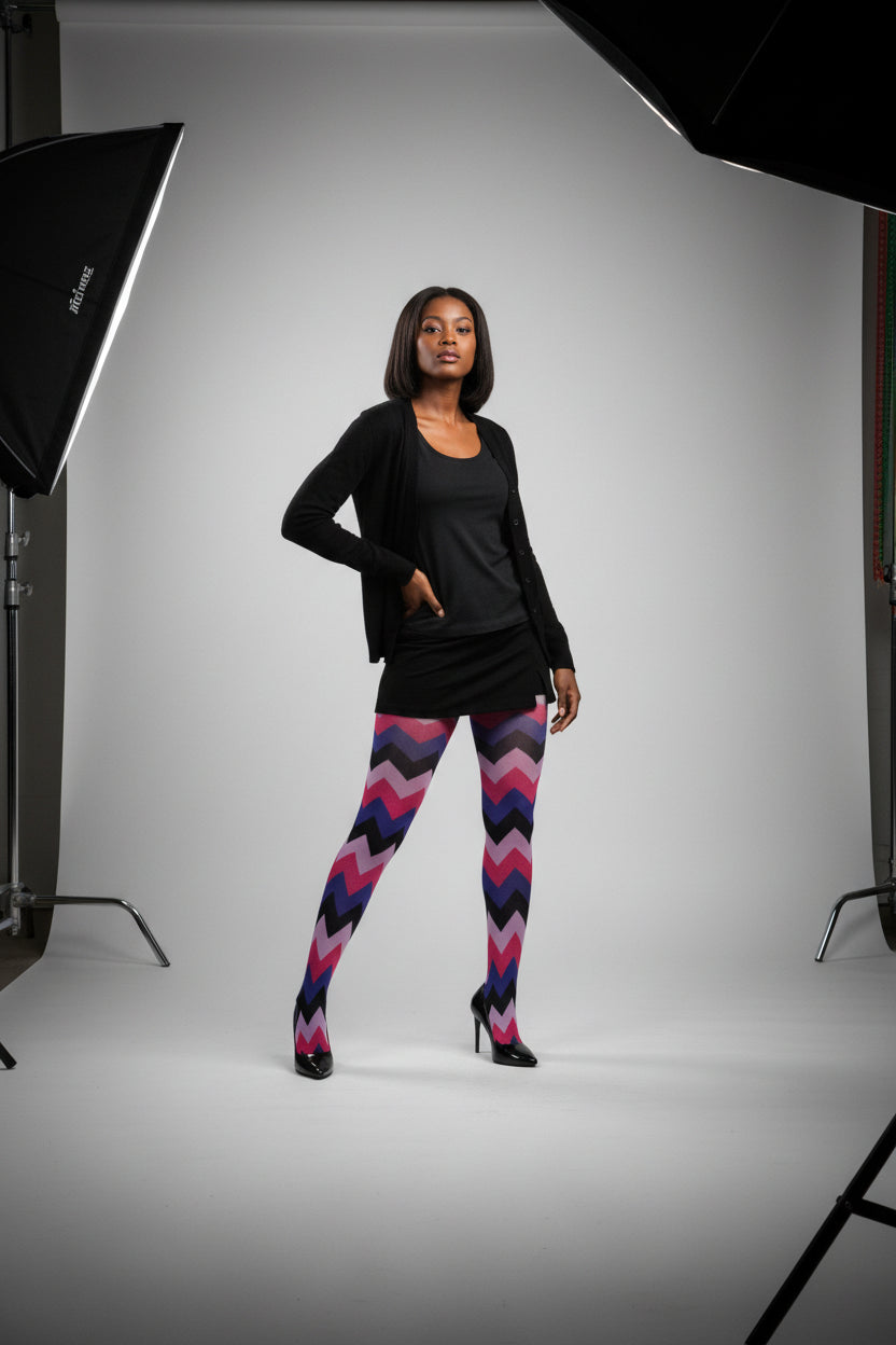 Pattern Tights fit your personality with fun, fashionable flair. One Size Fit All