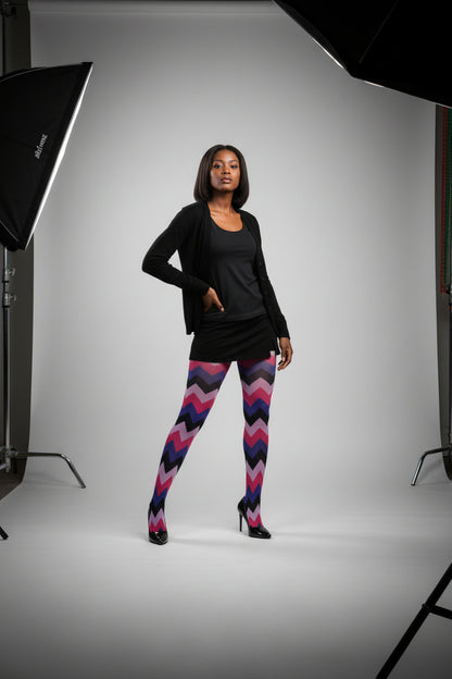 Pattern Tights fit your personality with fun, fashionable flair. One Size Fit All