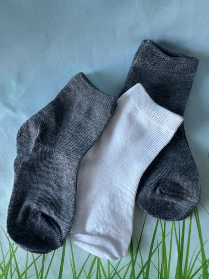 3Pack-Mosley Hosiery  Boys and Girls’ Colorful Comfort Socks, Ages 1–8y.