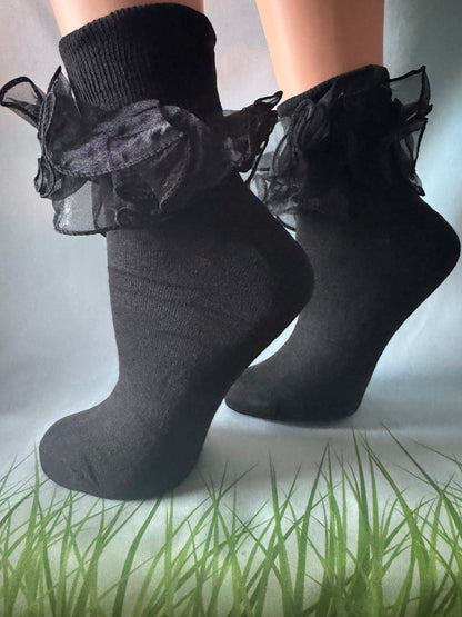 Lace Ankle Socks for Women and Teen Girls' – Elegant, Soft & Versatile