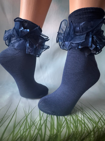 Lace Ankle Socks for Women and Teen Girls' – Elegant, Soft & Versatile