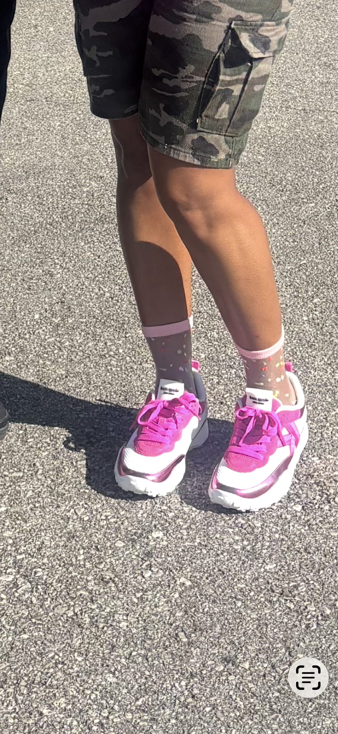 K24- Sheer Ankle Socks  with black vertical stripes and reinforced black heel.