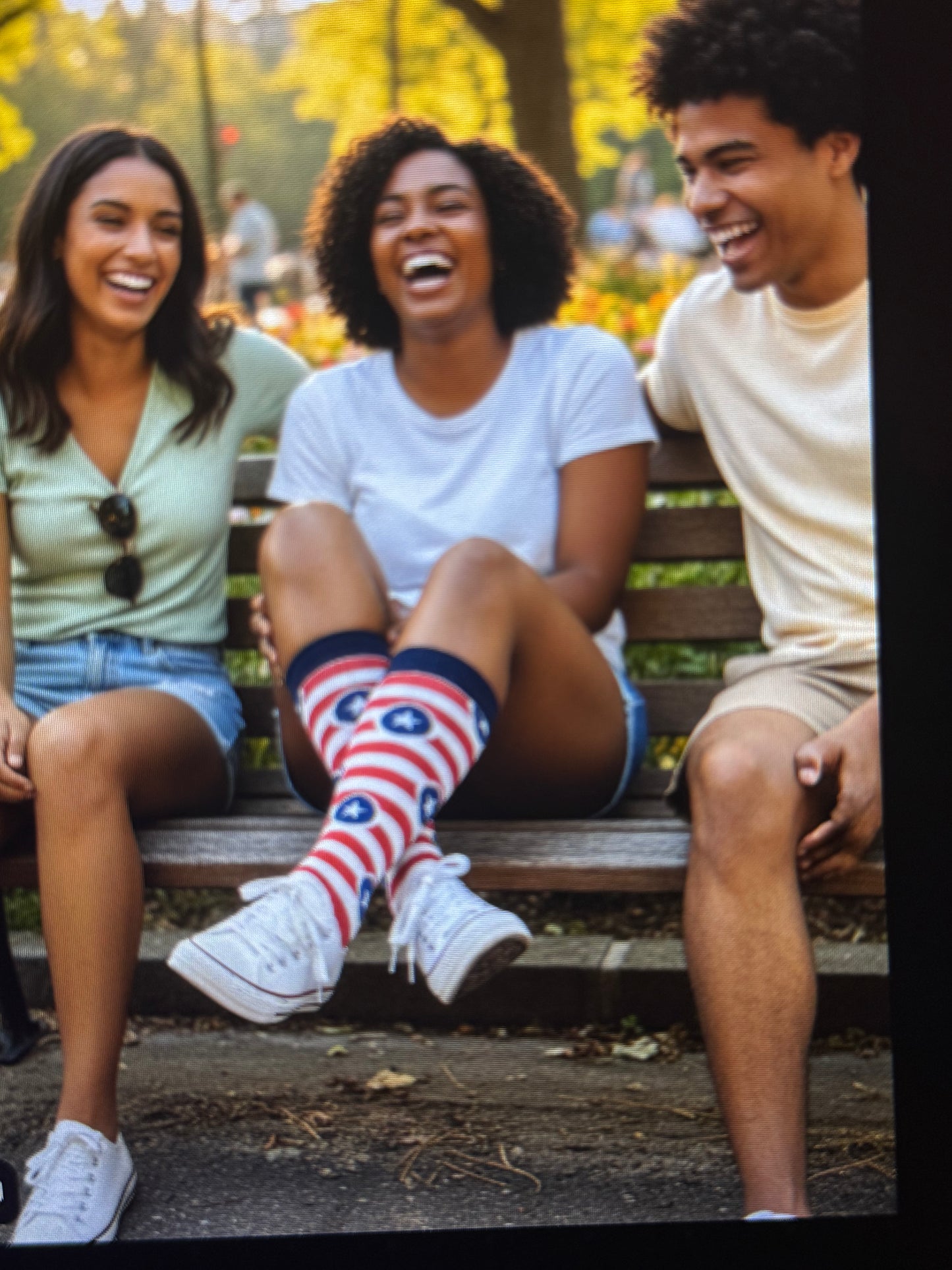 Holidays Patriotic- American Socks Style for women and teen girls. Size: 5-7