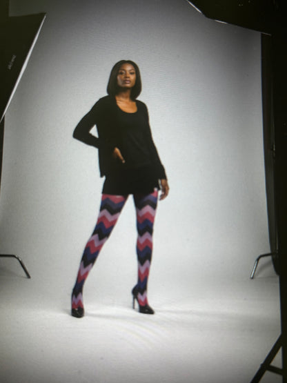 Pattern Tights fit your personality with fun, fashionable flair. One Size Fit All