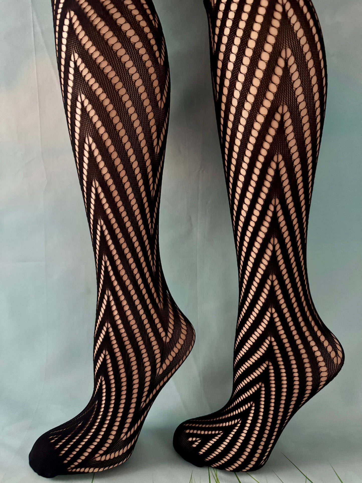 Classic Knee High Socks – Elegant  Mesh Design for Women & Teens