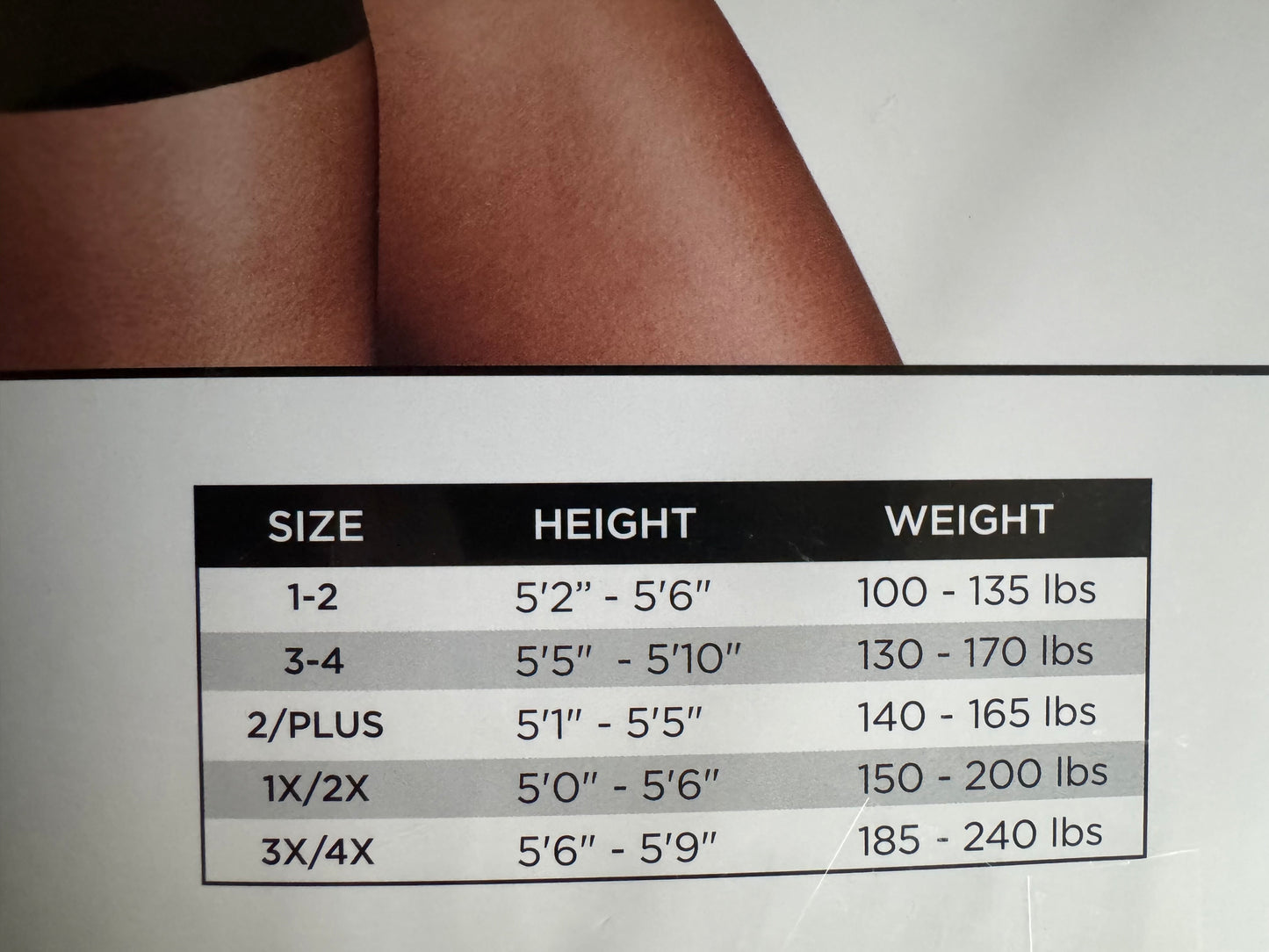 Elegant Sheer Control Top Hosiery for Women & Teen Girls. Sizes: 1-2, 3-4, 1x-2x, 3x-4x, 2plus