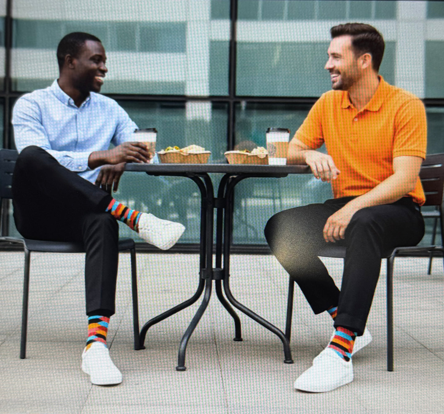 Teenage boys that are knee-high/crew socks, with fun patterns and designs. Sizes:9-13