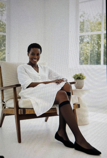 Women’s &Teen Girls’ 4-pack Sheer Knee-High Socks are crafted with ultra-soft, breathable fabric for all-day comfort.