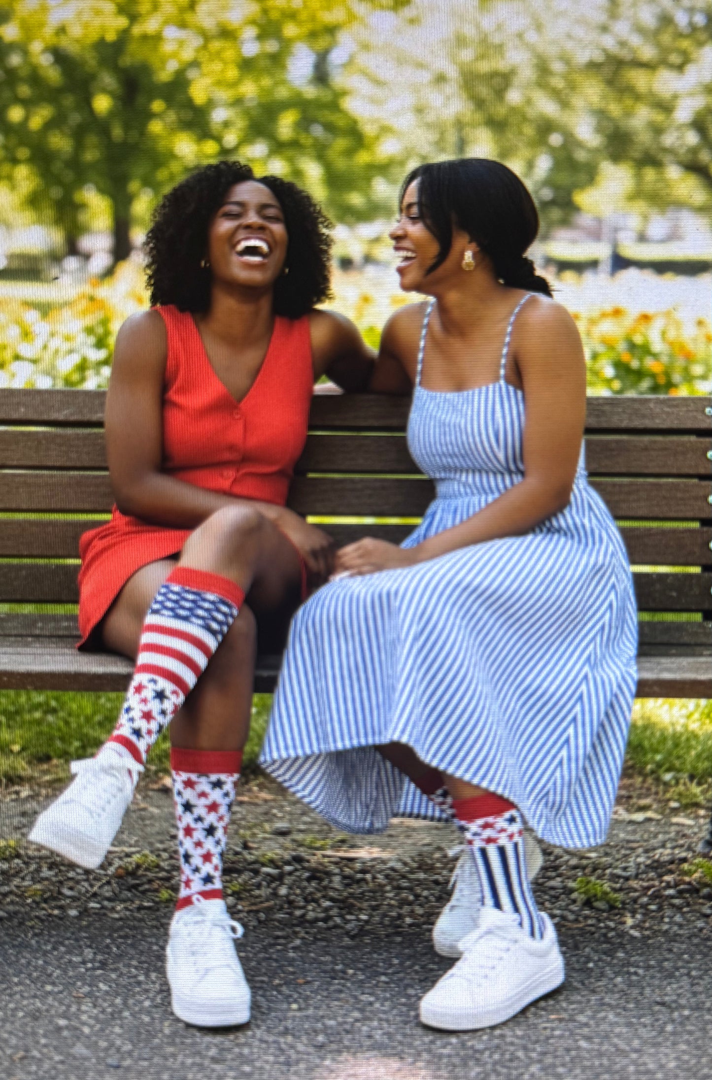Holidays Patriotic- American Socks Style for women and teen girls. Size: 5-7