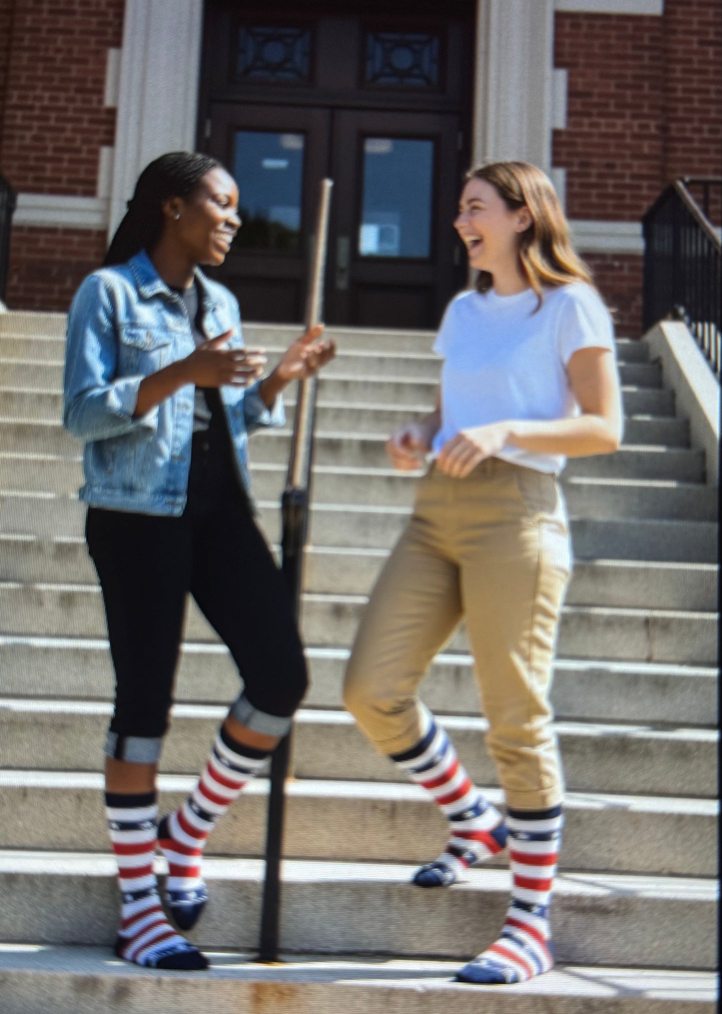 Holidays Patriotic- American Socks Style for women and teen girls. Size: 5-7