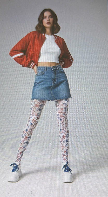 Pattern Tights fit your personality with fun, fashionable flair. One Size Fit All