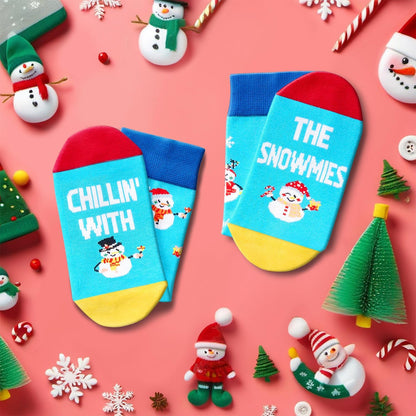 Christmas Gifts Stocking Socks for Girl Boy- Snowman Socks Xmas Stocking Stuffers for Kids