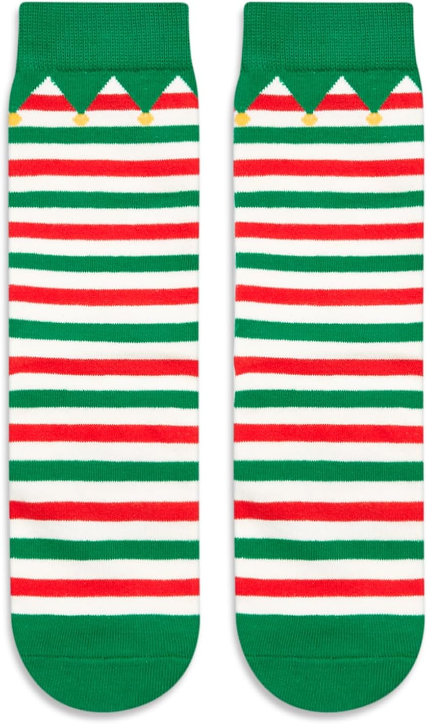 Christmas Gifts Stocking Socks for Boys Girls - Elf Socks Xmas Stocking Stuffers for 2-12 Years