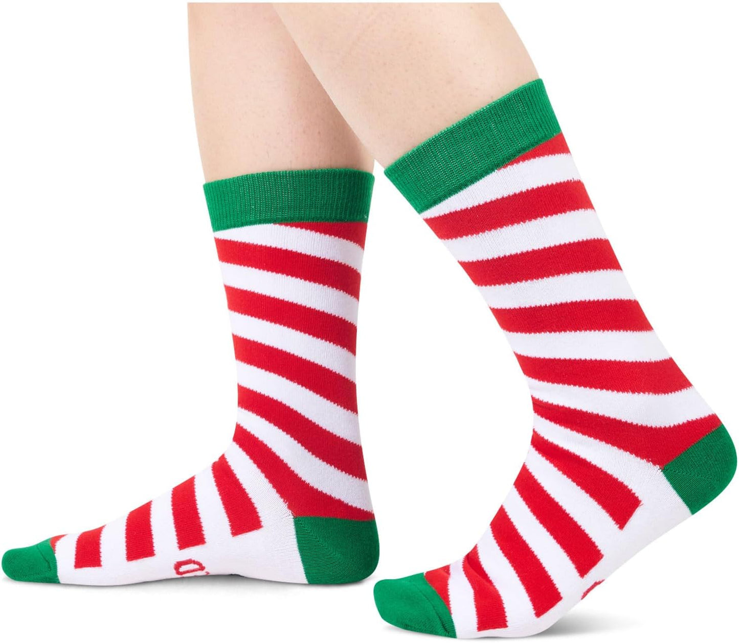 Christmas Gifts Stocking Socks for Kids - Candy Cane Socks, Xmas Stocking Stuffers 2-12 Years